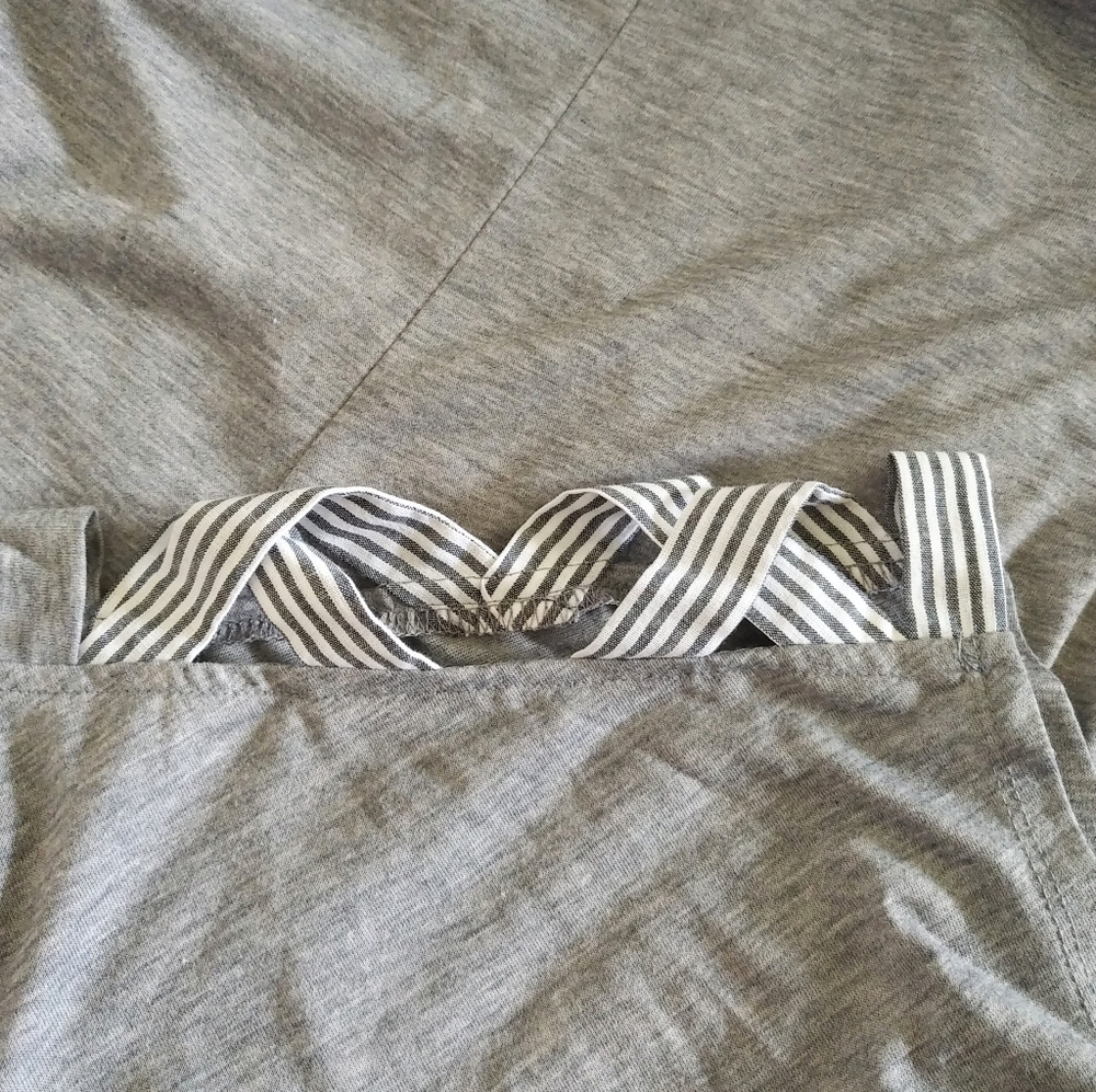 Parallel Skies🌌 Heather Grey Blouse - NWT - Picture 9 of 12